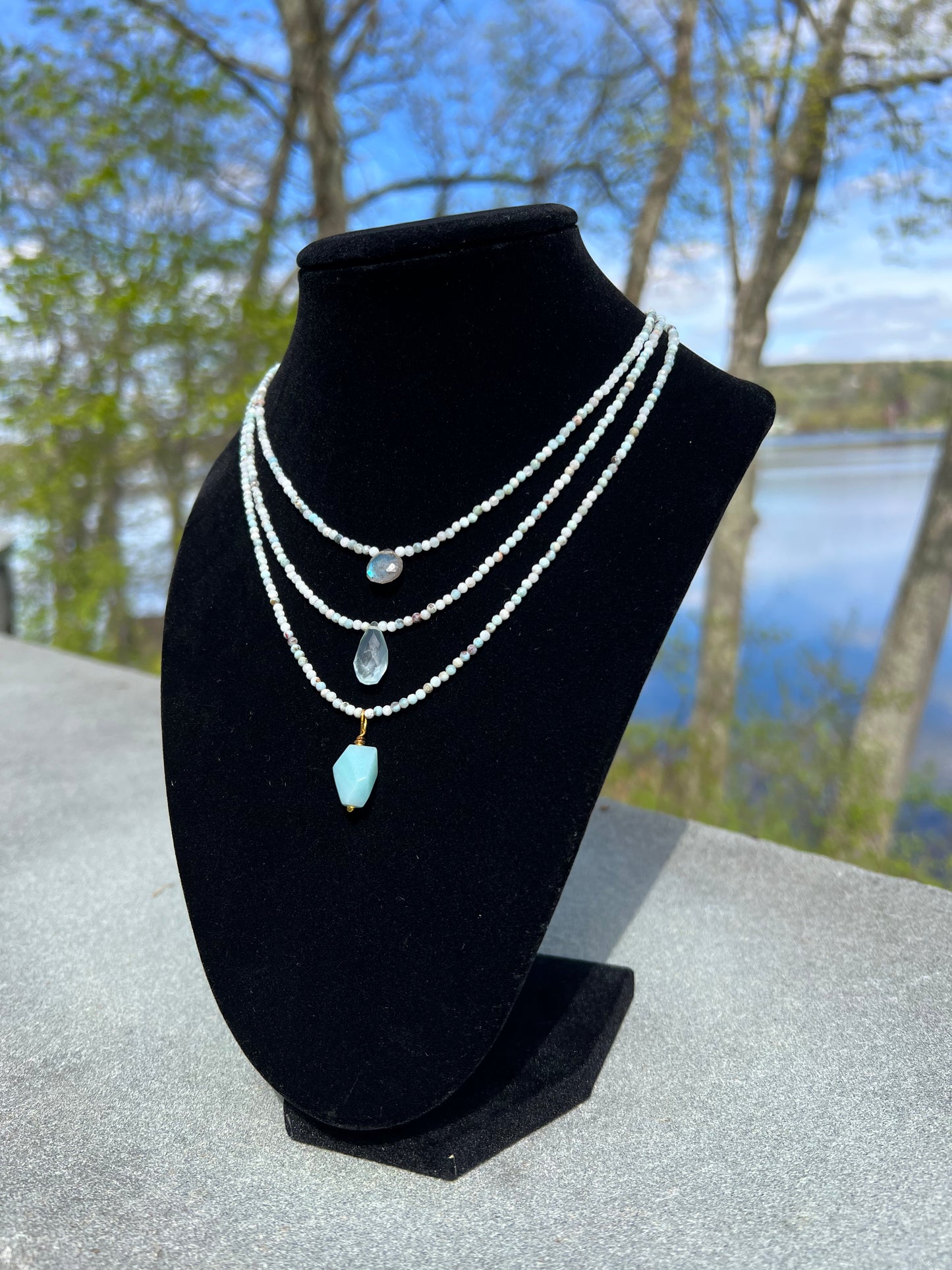 Larimar & Labradorite Necklace