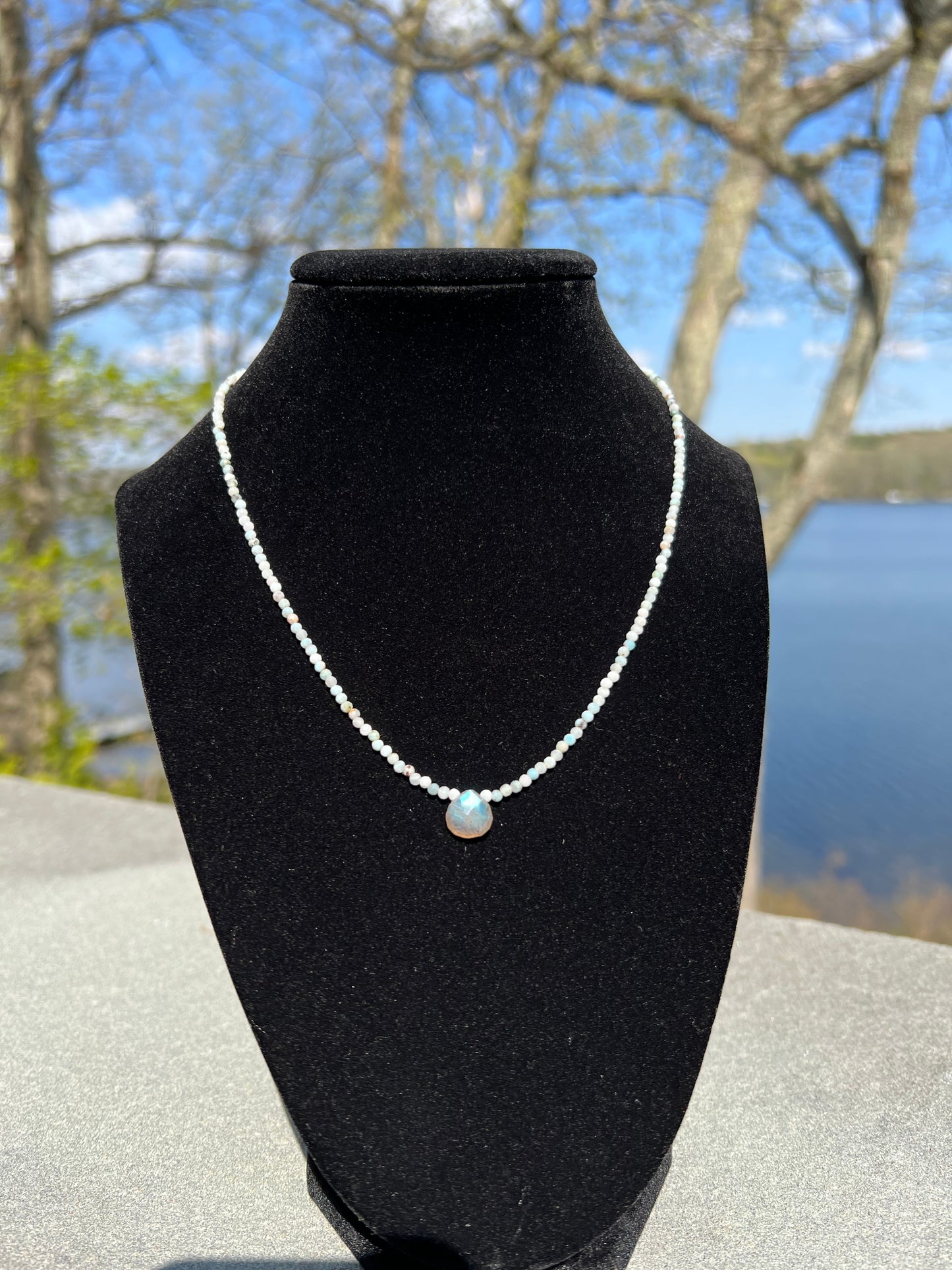 Larimar & Labradorite Necklace