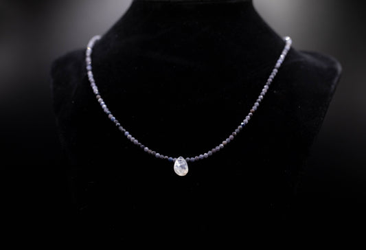 Sapphire & Moonstone Necklace